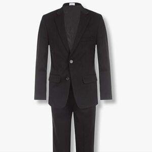 Calvin Klein Boys' 2-piece Black Formal Suit Set - Size 12